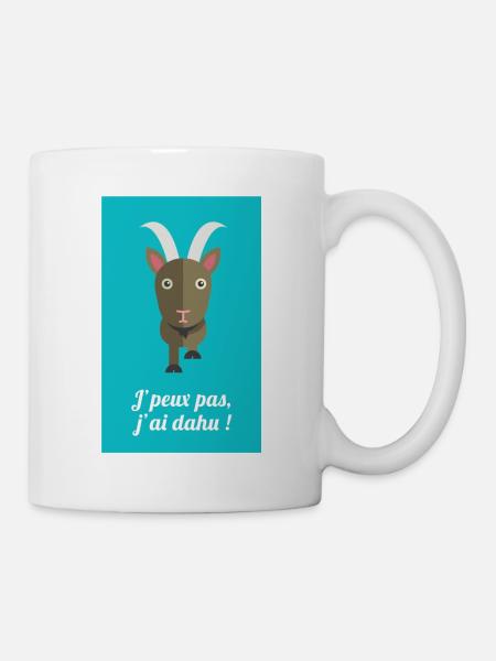 Je peux pas j'ai Dahu ! - Mug blanc - blanc