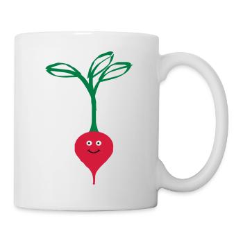 Radis - Mug blanc - blanc - Droite