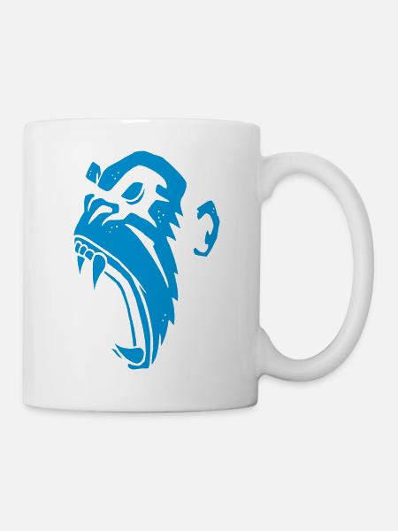 Böser Affe - Tasse - Weiß