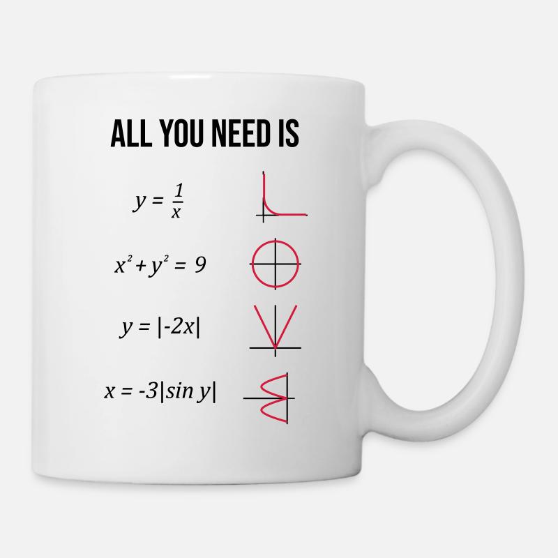 Mathe. Mathelehrer. Mathematiker. Geschenk - Mug blanc - blanc