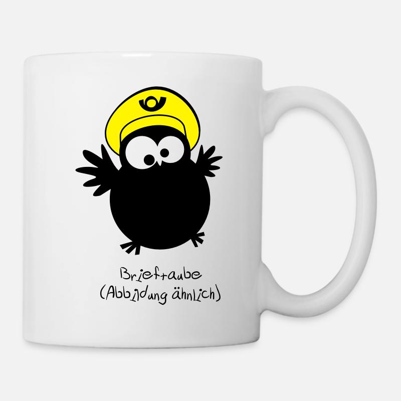 EULE // Brieftaube (Abbildung ähnlich) - Tasse - Weiß