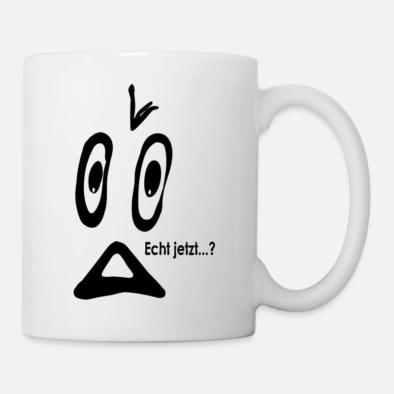 Smiley Really now ...? - Mug - white