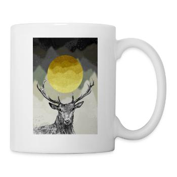 Hirschkönig des Waldes - Tasse - Weiß - Rechts