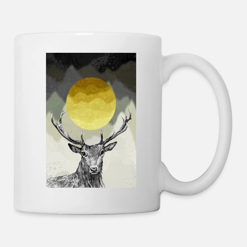 Hirschkönig des Waldes - Tasse - Weiß