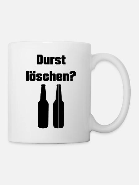 Durst löschen Design - Tasse - Weiß