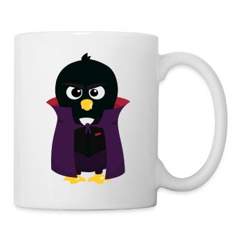 Pinguin-Vampire - Tasse - Weiß - Rechts