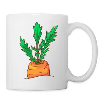 Carottes Carottes Carottes Rüebli Racines Riebli - Mug blanc - blanc - Droite