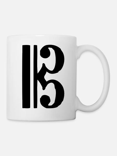 cle hatte Musik-Noten - Tasse - Weiß