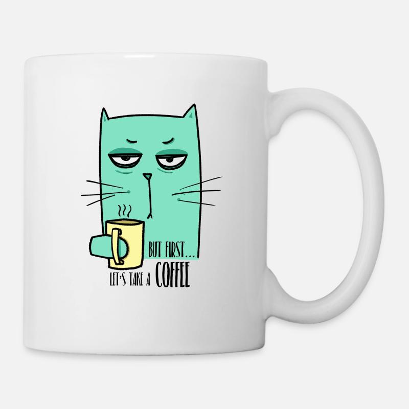 Mais d'abord, prenons un café - Mug blanc - blanc