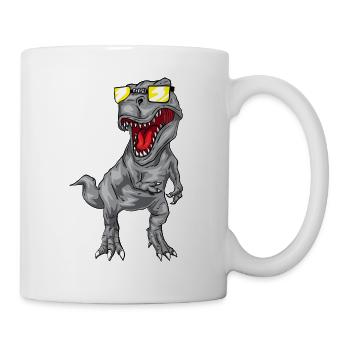 Cool Tyrannosaurus Rex - Dinosaurier T-Rex - Tasse - Weiß - Rechts