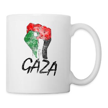 Free Gaza Free Palestine Save Freiheit Palestina - Tasse - Weiß - Rechts