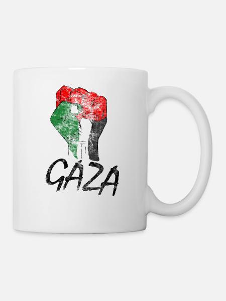 Free Gaza Free Palestine Salva Libertà Palestina - Tazza - bianco