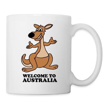 kangourou - Mug blanc - blanc - Droite