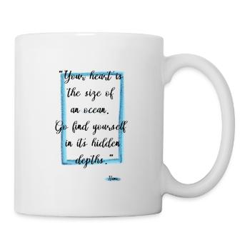 Motivational phrase, Rumi quote - Mug - white - Right