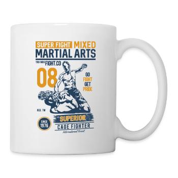 SUPER FIGHT SPORT - Kampfsport Geschenke Shirts - Tasse - Weiß - Rechts