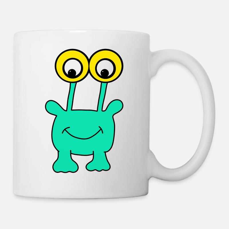 Funny Monster - Tasse - Weiß