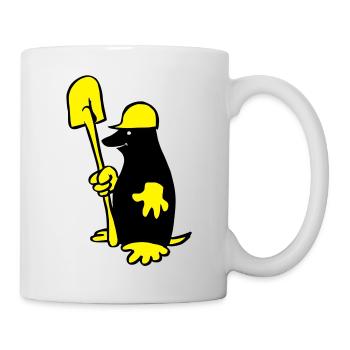 Maulwurf - Tasse - Weiß - Rechts