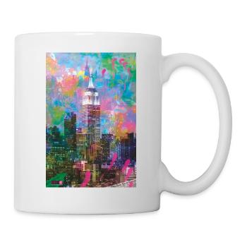 04 Good Morning NEW YORK! Poster Margarita Art - Mug - white - Right