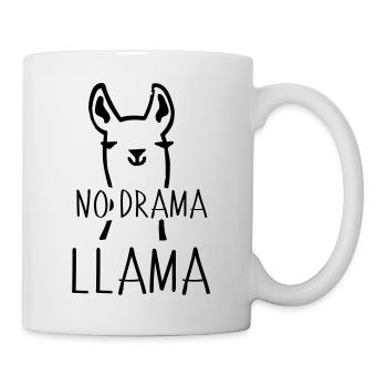 No Drama Llama Funny animal camel gift idea - Mug - white - Right