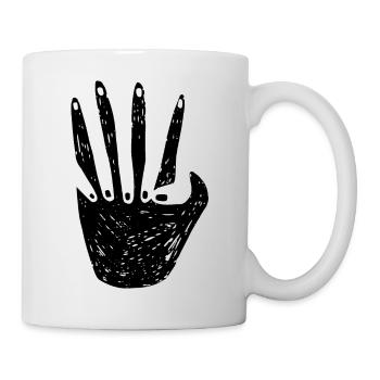 Holding Hands - Tasse - Weiß - Rechts