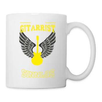 Gitarrist Gitarre Leben sinnlos - Tasse - Weiß - Rechts