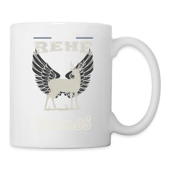 Rehe Leben sinnlos - Geschenk - Tasse - Weiß - Rechts
