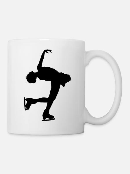 Eiskunstlauf Schlittschuhe Schlittschuhlaufen - Tasse - Weiß