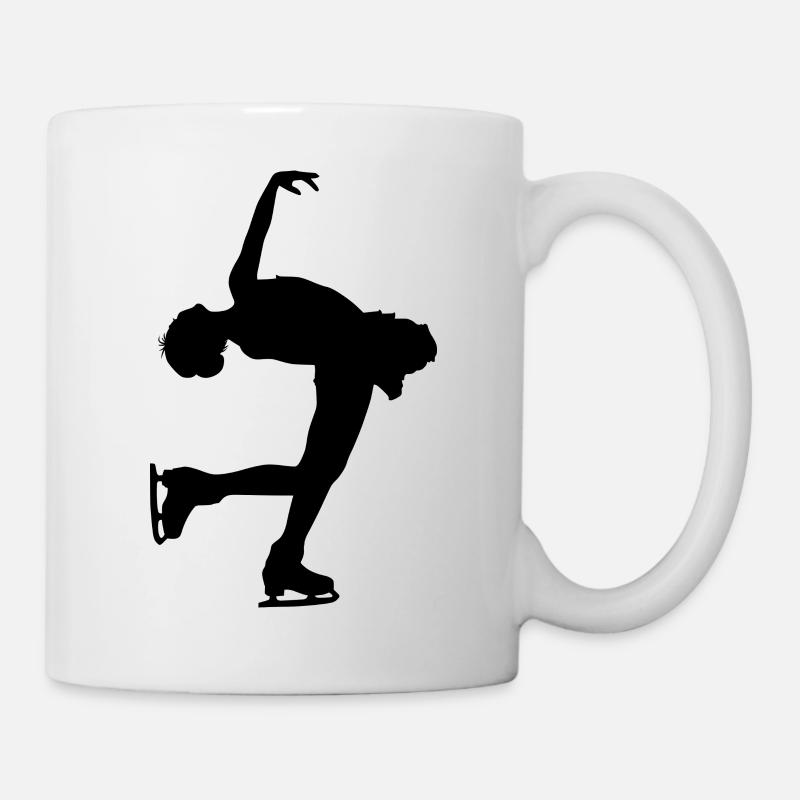 Eiskunstlauf Schlittschuhe Schlittschuhlaufen - Tasse - Weiß