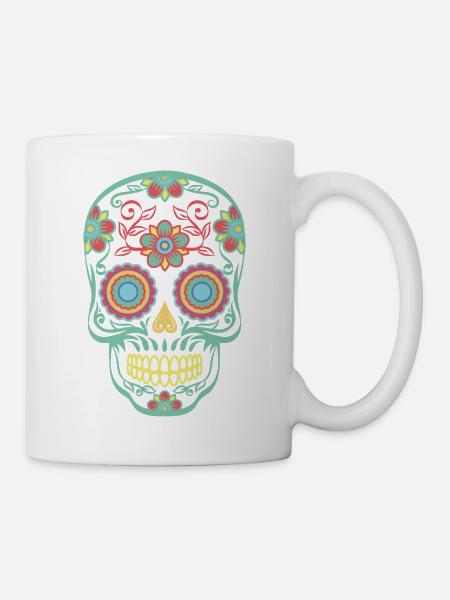 Crâne-Mexique - Mug blanc - blanc