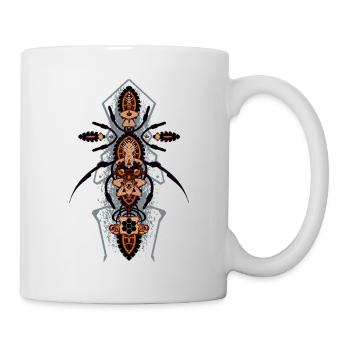 TECHNO INSECTE - Mug blanc - blanc - Droite