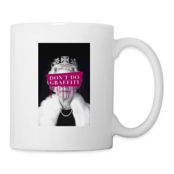 don’t do graffiti poster - Mug blanc - blanc - Droite