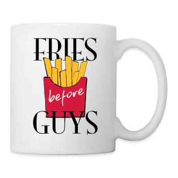 Pommes - Tasse - Weiß - Rechts