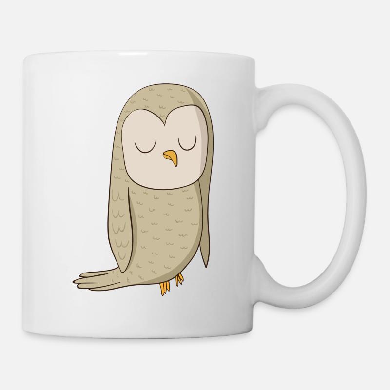 Eagle owl comic bird - Mug - white