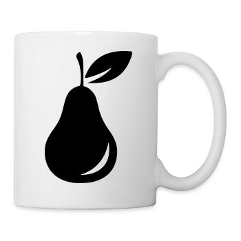 Birne Birnen Frucht Früchte Essen Gesund Pear - Tasse - Weiß - Rechts