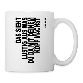 Kopfverdreher - Tasse - Weiß - Rechts