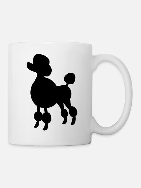pudel - Tasse - Weiß