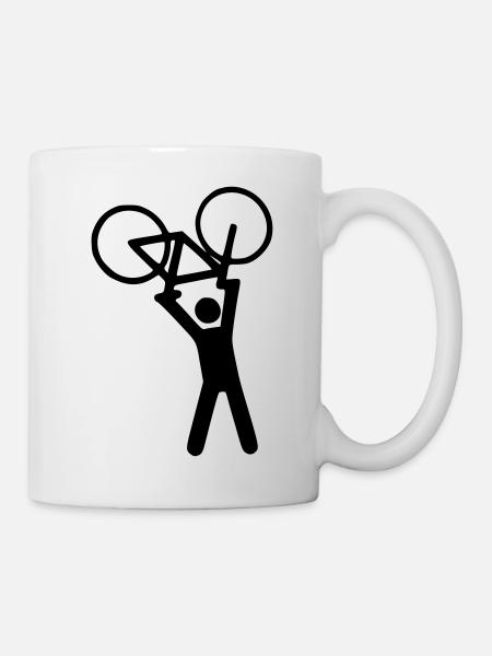 faire du vélo - Mug blanc - blanc