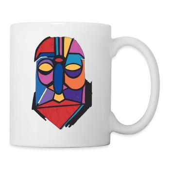 Maske Totem Roboter Rüstung Helm Optimus - Tasse - Weiß - Rechts