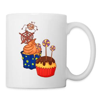 Gâteau au muffin Halloween - Mug blanc - blanc - Droite