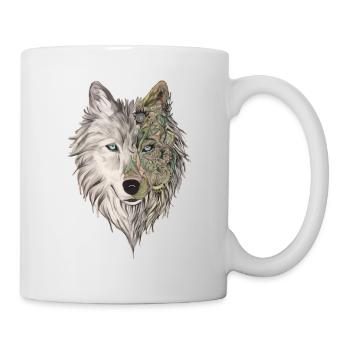 Wolf head - Mug - white - Right
