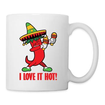 Chilli pepper hot pepper chili pepper hot food - Mug - white - Right