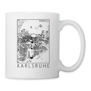 Schwarzplan Karlsruhe Figureground Diagram - Mug - white - Right