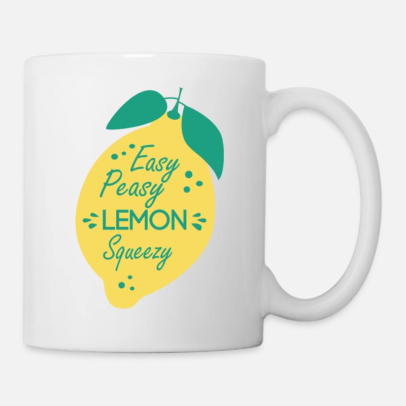 easy peasy lemon sqeezy - lemon lemon - Mug - white