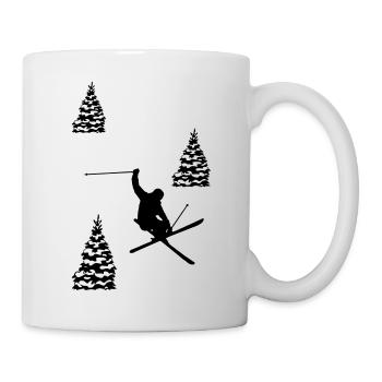 ski - Tasse - Weiß - Rechts
