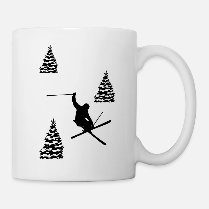 ski - Tasse - Weiß