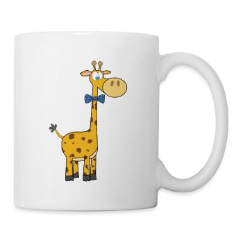 Girafe en noeud papillon - Mug blanc - blanc - Droite