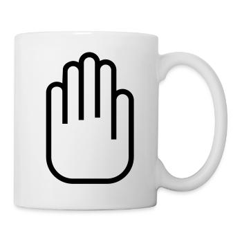 hand__symbol__f1 - Tasse - Weiß - Rechts