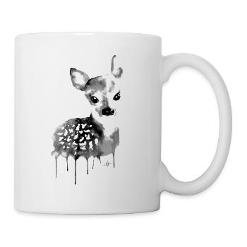 Deer Black & White - Mug - white - Right