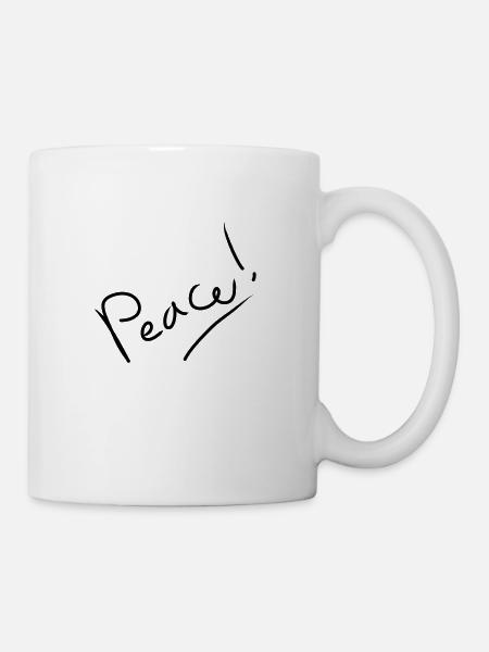 paix - Mug blanc - blanc