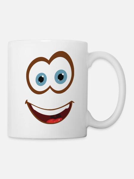 Smiley Face - Tasse - Weiß